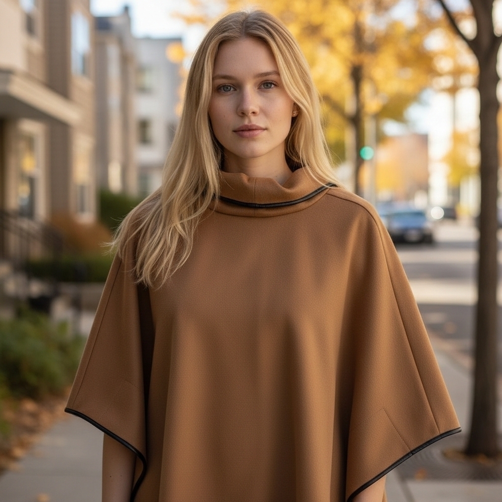 Tuckernuck Mocha Mousse Brown Poncho